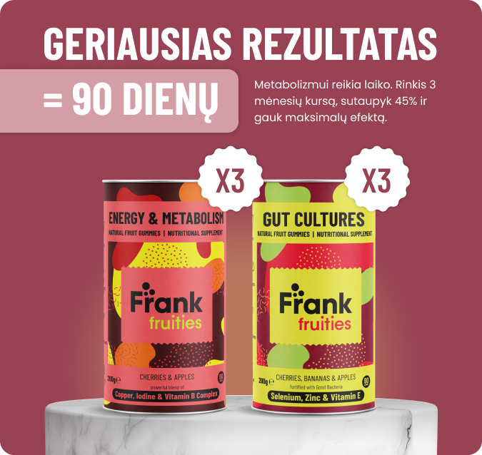 90 DIENŲ METABOLIZMO IR ŽARNYNO BALANSO SISTEMA